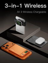Powerbank MagSafe 3-en-1 avec Recharge Rapide Sans Fil